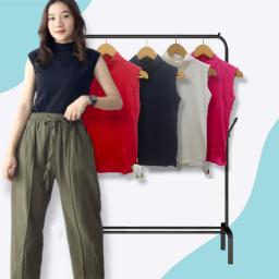 BR23723-6 - MANSET POLOS TANPA LENGAN - Size XL Hitam