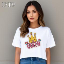 BR23798 - KAOS CROP TEE QUEEN - Size M