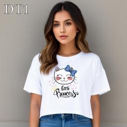 BR23801-2 - KAOS CROP TEE LITTLE PRINCESS - Size L