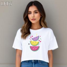 BR23803 - KAOS CROP TEE SEMANGKA - Size M