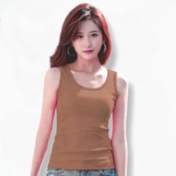 BR23846-2 - TANKTOP TALI BESAR POLOS CINNAMON - Size XL