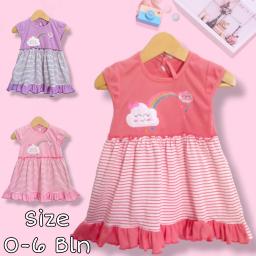 BR23853 - DRESS ANAK SALUR AWAN - Lilac