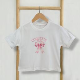 BR23855-2 - KAOS CROP TEE COQUETTE BL22 - Size L