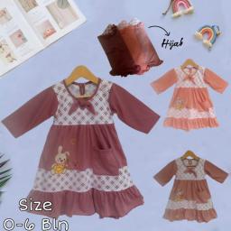 BR23954 - GAMIS ANAK MUSLIM PITA PDM - Ungu