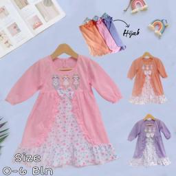 BR23955-2 - GAMIS MUSLIM ANAK CATS PDM - Orange