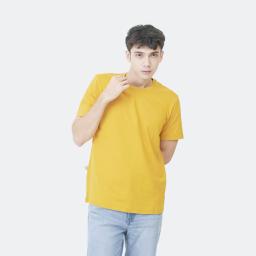 BR23956-5 - KAOS POLOS LAKI-LAKI KUNING - 2XL