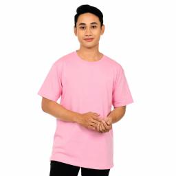 BR23961-7 - KAOS POLOS PINK LAKI-LAKI - 4XL