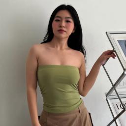 BR23962-2 - KEMBEN POLOS TANPA TALI MINERALL GREEN - XL