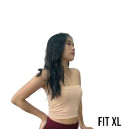BR23974 - KEMBEN POLOS CREAM TANPA TALI XL