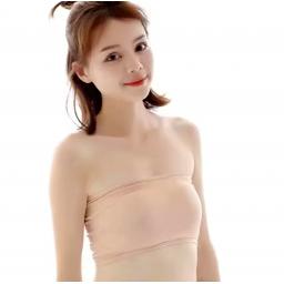 BR23987-2 - KEMBEN PENDEK POLOS TANPA TALI CREAM - XL