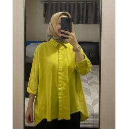 BR24001 - TUNIK POLOS LINEN LEMON