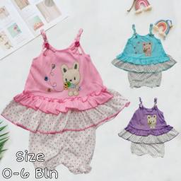 BR24018 - SET DRESS BAYI BEAR YUKENSI PDM - Pink