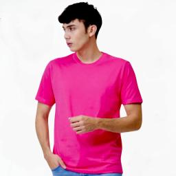 BR24020-8 - KAOS POLOS FUCHIA LAKI-LAKI - 5XL