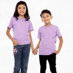 BR24024-2 - KAOS ANAK POLOS LILAC - Size L