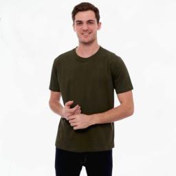 BR24033 - KAOS POLOS OLIVE LAKI-LAKI - M