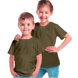 BR24034-1 - KAOS ANAK POLOS OLIVE - Size M
