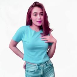 BR24036 - KAOS CROP TEE POLOS TURKIS MUDA SIZE XL