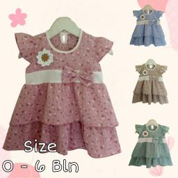 BR24062-2 - DRESS BAYI FLOWER PITA PDM - Denim