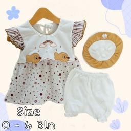 BR24064 - SETELAN DRESS BAYI FISH PDM
