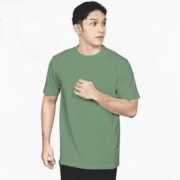 BR24068 - KAOS POLOS MINERAL GREEN LAKI-LAKI - S