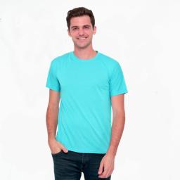 BR24079 - KAOS POLOS TURKIS MUDA LAKI-LAKI - XS