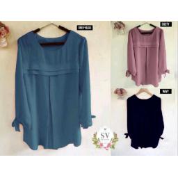 BR05707-3 - C16138 GENEVYN BLOUSE (SV COLLECTION) - grey blue